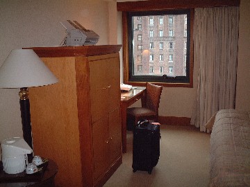 ニューヨークのホテルの客室